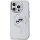 Karl Lagerfeld dėklas iPhone 14 Pro telefonui IML Metal Karl & Choupette MagSafe, baltas