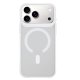 Dėklas 3mk Smoke MagCase skirtas iPhone 17 Pro, baltas permatomas