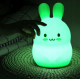 Iso Trade LED vaikiška naktinė lempa „Triušis“ su pulteliu ir RGB
