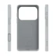 Dėklas Etteri Silicone Mag skirtas iPhone 17 Pro Max / 18 Pro Max, sidabrinis