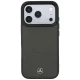 Mercedes-Benz Leather Mesh Bow Line MagSafe dėklas telefonui iPhone 18 Pro / 17 Pro, tamsiai pilkas