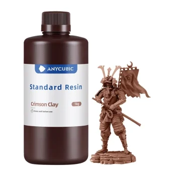ANYCUBIC Standard Resin 3D spausdintuvo derva, 1 kg, Crimson Clay
