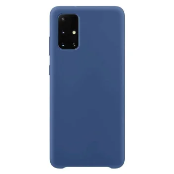 Silikoninis dėklas telefonui Samsung Galaxy S21+ 5G (S21 Plus 5G), tamsiai mėlynas
