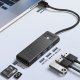 Orico PAPW3AT-U3 USB Hub with 3x USB-A 3.0 and microSD/SD Card Reader, 1m, Black