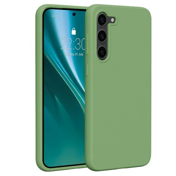 Etteri Silicone Case for Samsung Galaxy S23 Plus Light Green