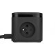 Huslog Power Strip Cube with 20W PD Fast Charging, 3 Outlets and USB Ports, Black