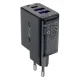 Acefast A57 GaN įkroviklis 2x USB-A + USB-C PD 35W, juodas