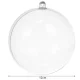 Ruhhy Transparent Fillable Christmas Baubles 12cm, 10 pcs