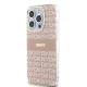 DKNY IML Mono & Stripe MagSafe dėklas iPhone 14 Pro Max telefonui, rožinis