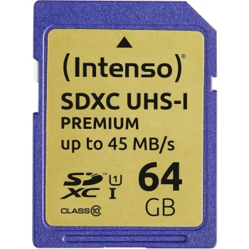 Atminties kortelė Intenso SDXC 64GB Class 10 UHS-I Premium