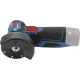 Akumuliatorinis kampinis šlifuoklis Bosch GWS 12V-76, 76 mm, 2x 3.0 Ah