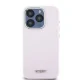 DKNY Liquid Silicone Small Metal Logo MagSafe dėklas iPhone 14 Pro, rožinis