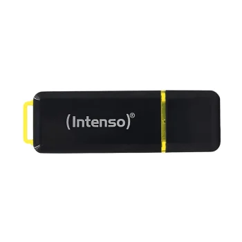 USB atmintinė Intenso High Speed Line 256 GB, USB 3.1, juoda / geltona