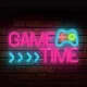 Forever Light Neon PLEXI LED GAME TIME dekoratyvinis LED šviestuvas, įvairiaspalvis
