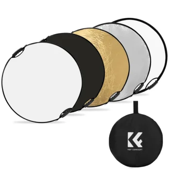 K&F apvalus šviesos atšvaitas „penki viename“, 60 cm
