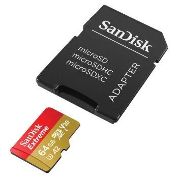 SanDisk Extreme 64GB microSDXC atminties kortelė U3 V30 A2