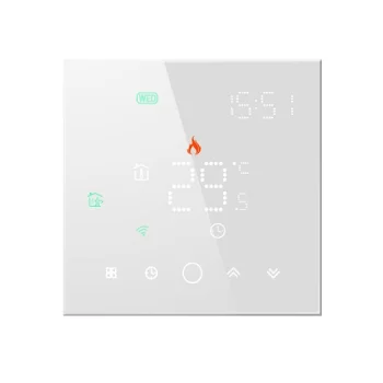 Programuojamas „Tuya“ išmanusis „Wi-Fi“ termostatas, baltas