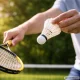 Plunksniniai badmintono sviedinukai, 3 vnt., balti