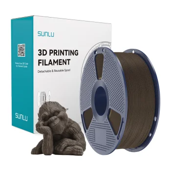 Sunlu Wood 3D spausdintuvo plastikas, Wood Wal, Walnut