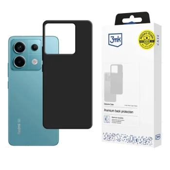 „3mk Silicone Case“ dėklas „Xiaomi Redmi Note 13 Pro 5G“, juodas