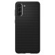 Spigen Liquid Air dėklas Samsung Galaxy S21 telefonui, matinis juodas