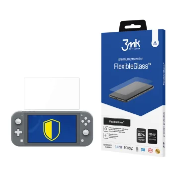 Hibridinis apsauginis stiklas 3mk FlexibleGlass skirtas Nintendo Switch Lite