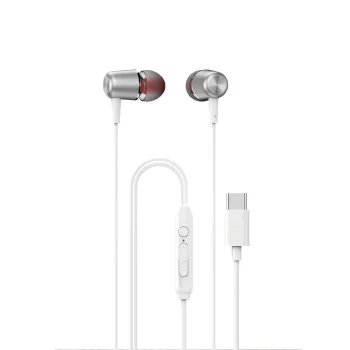 Dudao X1PROT Wired USB-C Earphones 1.2m, White