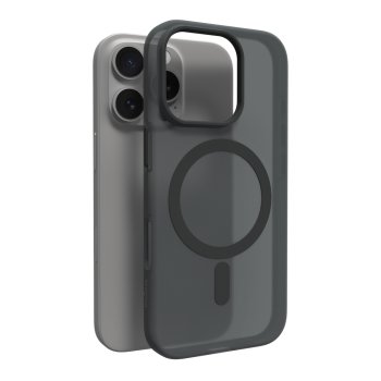 Puro Daylight MagSafe dėklas, skirtas iPhone 16 Pro Max, juodas