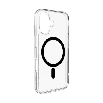 Puro Lite Mag dėklas, skirtas iPhone 17, skaidrus su juodu žiedu