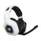 Belaidės žaidimų ausinės ONIKUMA B100, Bluetooth / 2.4G, baltos