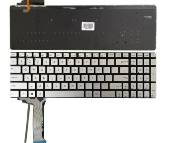 Asus N551 N551J N552 N552V Laptop Keyboard, Silver