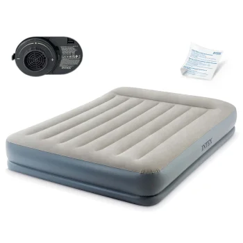 Intex 64118 Air Mattress with Built-in Pump 203x152x30 cm