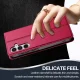 Samsung Galaxy A35 ( SM-A356E/DS ) LC.IMEEKE PU Leather Wallet Protective Book Case Cover, Red