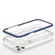 Dėklas Hybrid Armor Clear 3 in 1 skirtas iPhone 11 Pro Max, mėlynas