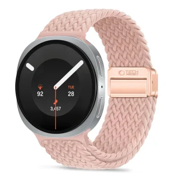 Dirželis Tech-Protect NylonMag skirtas Samsung Galaxy Watch 40 / 44 / 46 mm, rožinis