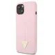 Guess Silicone Triangle dėklas skirtas iPhone 13 mini, violetinis