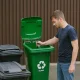 Multistore 120L stiklo rūšiavimo šiukšliadėžė 133627, žalia