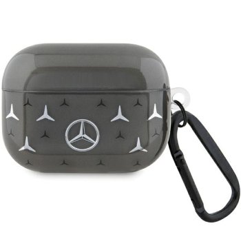 Mercedes MEAP8DPMGS Large Star Pattern Case for Apple AirPods Pro, Black