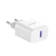 Dudao A20EU USB-A 18W sieninis įkroviklis - baltas