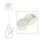 LED Christmas Window Decoration Snowman, 49 cm, 10 LED, with Suction Cup