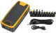 Išorinė baterija 30000mAh, PD 65W, DC 12-19V, USB-C, 2x USB-A, QC3.0, juoda / oranžinė