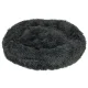 Plush pet bed with raised edges, 60 cm, dark grey