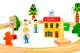 ECOTOYS medinis traukinio bėgių rinkinys, 74 dalys