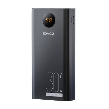 Išorinė baterija Romoss PEA30 30000mAh, juoda