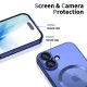 Tech-Protect MagFlex MagSafe dėklas iPhone 17 - Clear Navy Blue