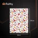 Ruhhy kalėdinis pledas 150x200 cm, baltas / įvairių spalvų