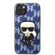 Dėklas Karl Lagerfeld Monogram Ikonik Patch, skirtas iPhone 13 6.1\", mėlynas