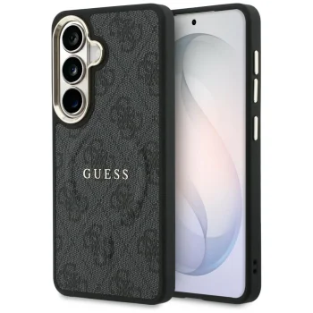 Guess 4G Embossed Ring MagSafe Case for Samsung Galaxy S26 - Black