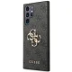 Guess 4G Big Metal Logo dėklas, skirtas Samsung Galaxy S23 Ultra, pilkas