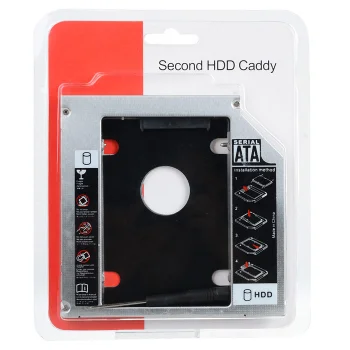 Universalus 2-ojo HDD optinio įrenginio adapteris SATA 9.5 mm